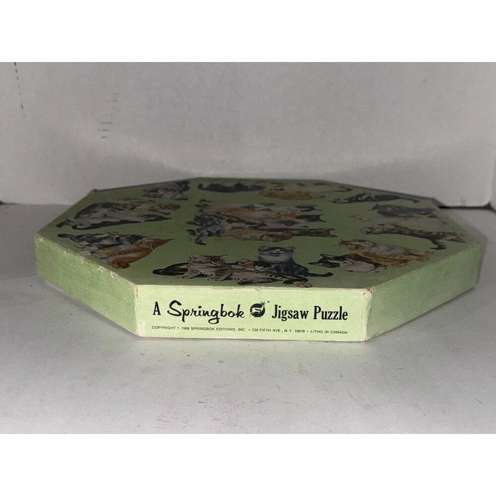 Vintage 1968 Springbok Kittens Okta Puzzle 500 Pc Girard Goodenow